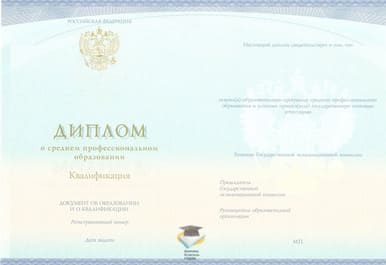 Диплом Педагогического колледжа г.Тамбова СпецБланк 2014-2020 годов